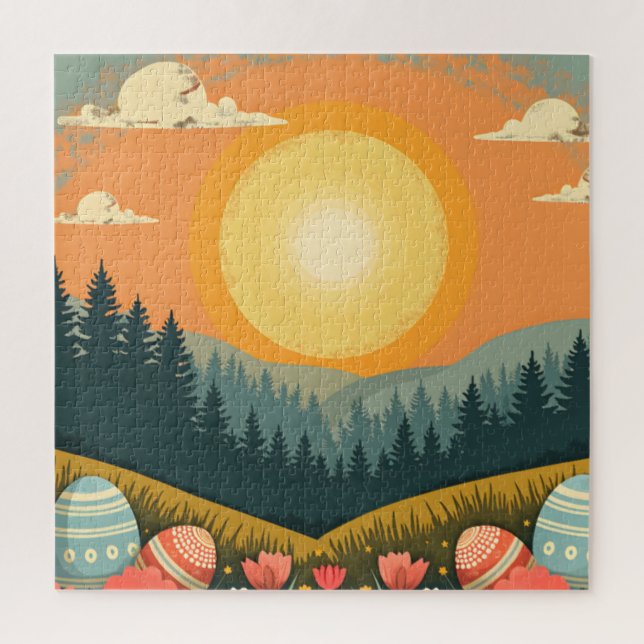 Ostersonnenlandschaft (Vertikal)