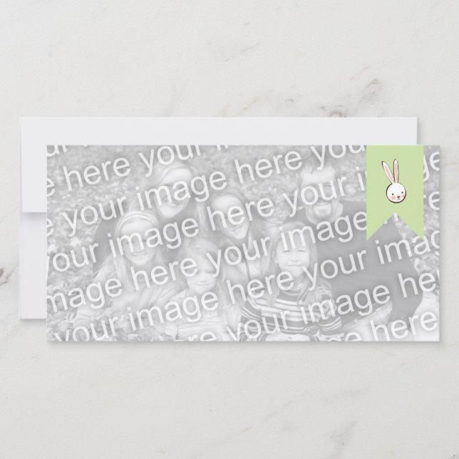 Ostersonnige Banner Fotokarten Feiertagskarte (Vorderseite)