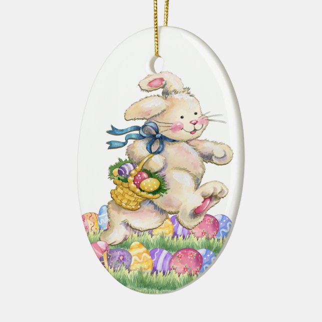 Ostersonnige Exklusivverzierung Keramik Ornament (Links)