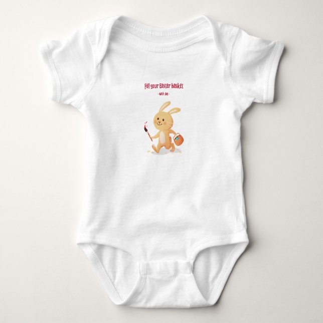 Ostersonnige Geschichten Design 2 - Baby Bodysuit Baby Strampler (Vorderseite)