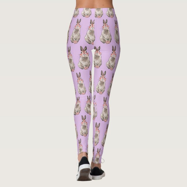 Ostersonnige Kaninchen Leggings (Rückseite)