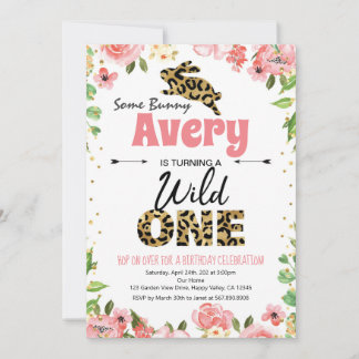 Ostersonnige Mädchen Erstgeburt Rosa Einladung