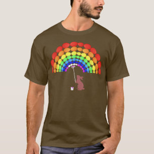 Ostersonnige Malerei Regenbogen aus glücklicher Os T-Shirt