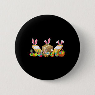Ostersonnige Postarbeiterwerkzeuge Kostümjagd E Button