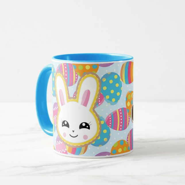 Ostersonnige Tasse, Niedlicher Frühlingskaffee Tasse (Vorderseite Links)