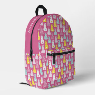 Ostersonniges Kaninchenmuster Bedruckter Rucksack