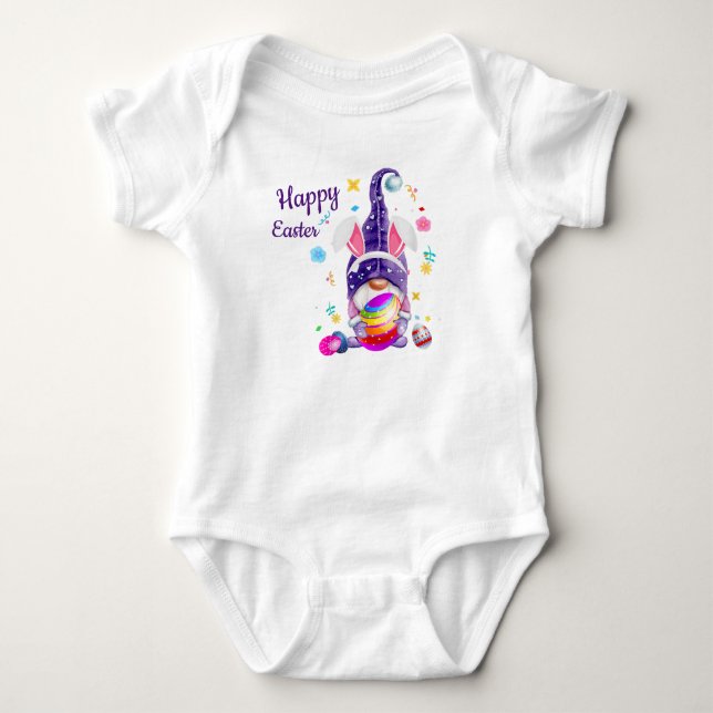 Ostersonnner Gnome Baby Bodysuit Baby Strampler (Vorderseite)