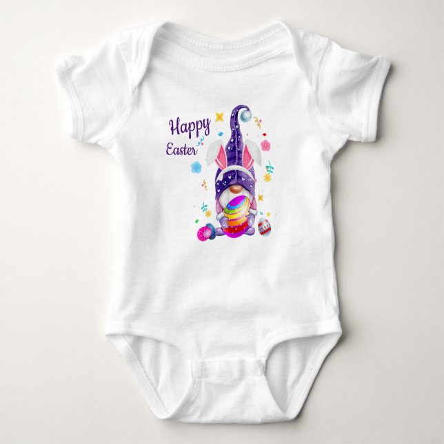 Ostersonnner Gnome Baby Bodysuit Strampler (Vorderseite)