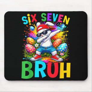 Ostersonntag Dabbing Hase Kaninchen Six Seven Bruh Mousepad