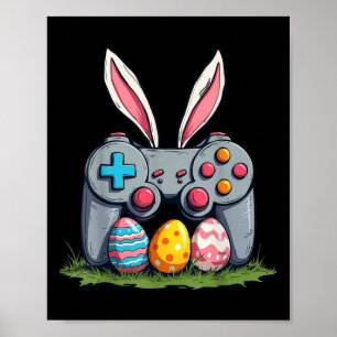 Osterspiel Bunny Boys Kids Men Teens Video Game Poster