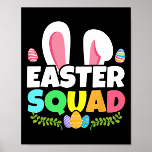 OsterSquad Familie Matching Bunny Ears Ei Huntin Poster