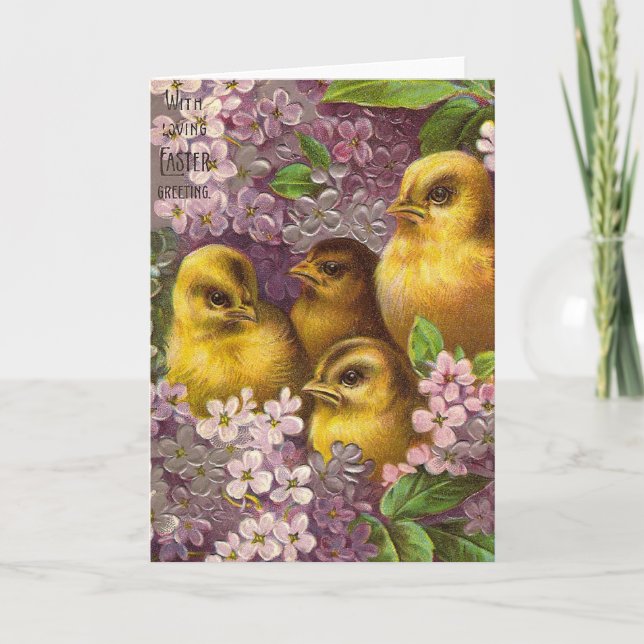 Osterstäbchen Feiertagskarte (Vorderseite)