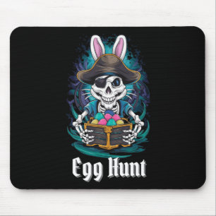 Ostersuche Skelett Hase Pirat Kaninchen Jungen Ost Mousepad
