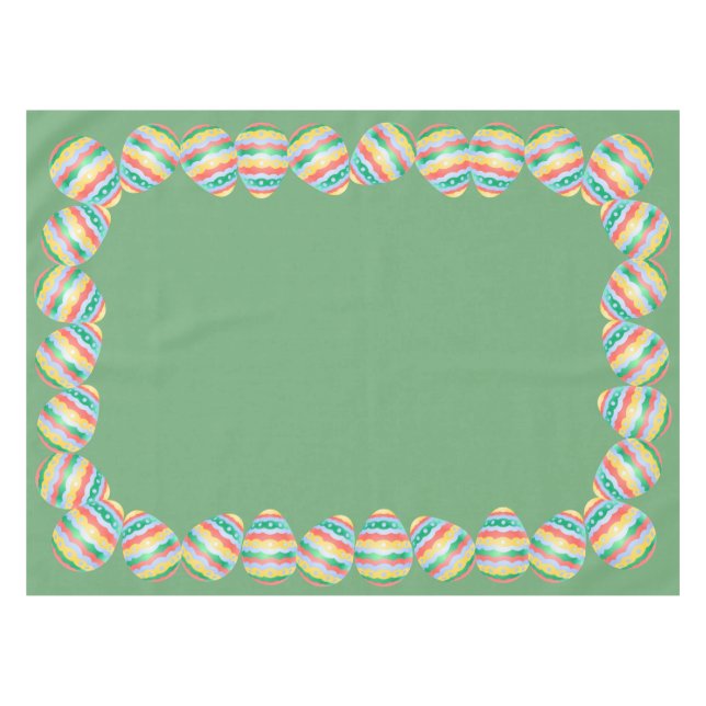 Ostertablette Festliches Ostereier Tablecloth Tischdecke (Vorderseite (Horizontal))