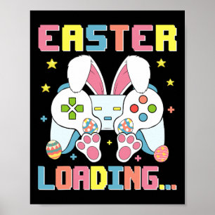 Ostertag Bunny Easter Laden Video Game Boys Gi Poster