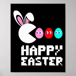 Ostertag Bunny Egg Video Game Boys Mädchen Kinder Poster