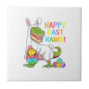 Ostertag Dinosaurier Lustig Glücklicher Ostrawr T  Fliese