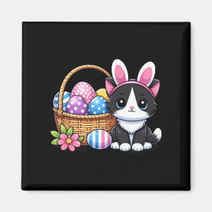 Ostertag Katze Bunny Ears Eier Grafische Männer Fr Magnet