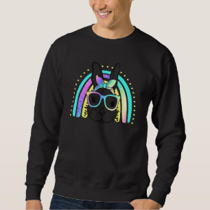 Ostertag Niedlich Bunny Face Gefärbte Krawatte Gla Sweatshirt