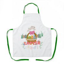 Ostertag Schürze - Niedliches Bunny & Eggen Design