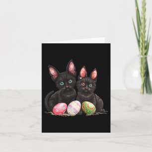 Ostertag Schwarze Katze Osterschwarze Katze Ostere Karte