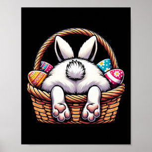 Ostertag Süßer Hase Bysket Jagd Schokoladenei Poster