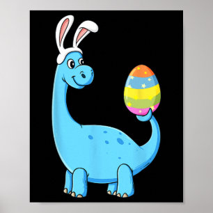 Ostertag T Rex Dino Kaninchenohren mit Eiern Gi Poster