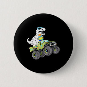 Ostertag T Rex Dino Reiten Ein Monster Truck Boys Button