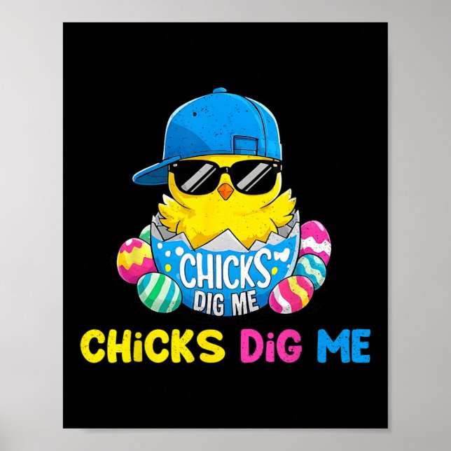 Ostertages-Chicks Dig Me Cool Hatchick Poster (Vorne)