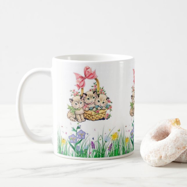 OsterTasse Kätzchen Kaffeetasse (Mit Donut)