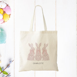 Ostertoilette mit Spitzen-Bunny-Design Tragetasche