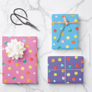 Ostertöne - benutzerdefinierte Hintergrundfarben Geschenkpapier Set
