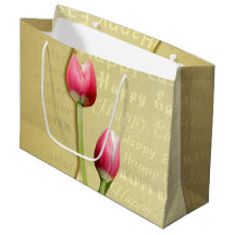 Ostertulips Gold Typografie