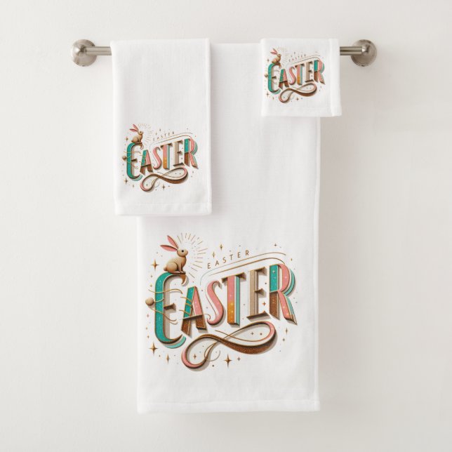 Ostertypografie Badhandtuch Set (Insitu)