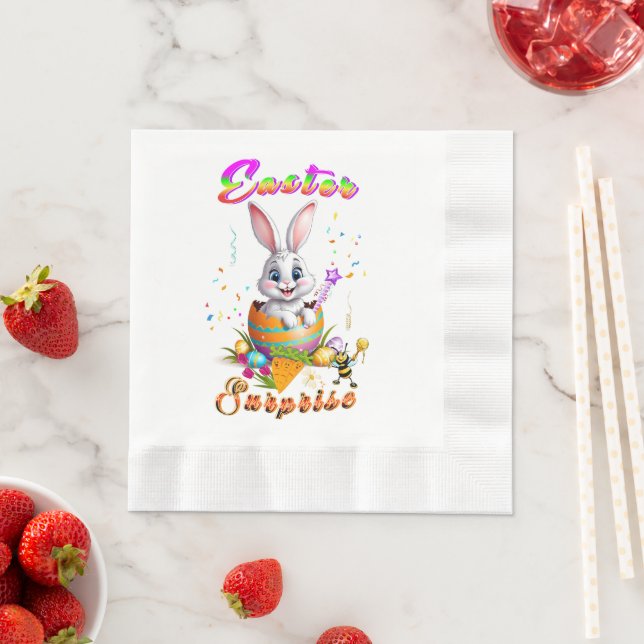 Osterüberraschung Serviette (Beispiel)