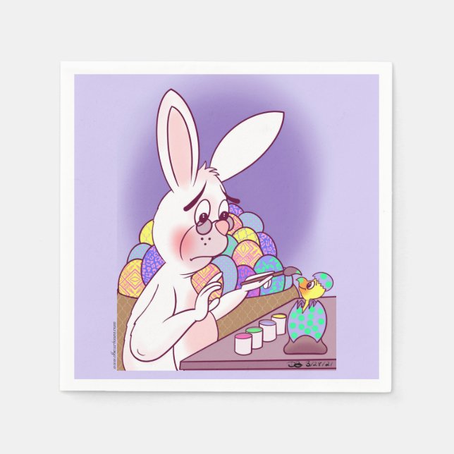 Osterüberraschung Serviette (Vorderseite)