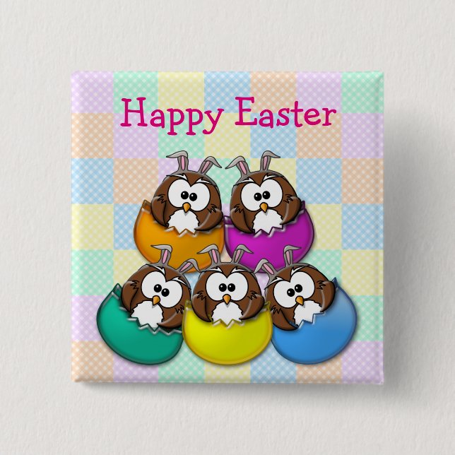 Osteruhu - Regenbogen Button (Vorderseite)