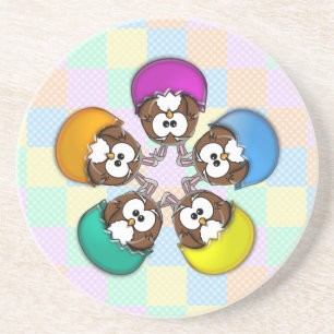 Osteruhu - Regenbogen Getränkeuntersetzer