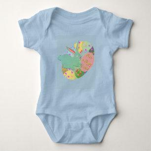 Osterversion Häschen Ei T-Shirt für Jungen Baby Strampler