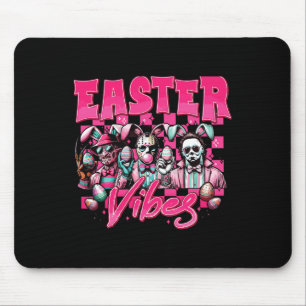 Ostervibes - Familie der Ostercharakter des Horror Mousepad