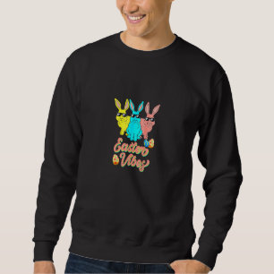 Ostervibes Hip Hop Trio Bunnies Frühlingshase Ost Sweatshirt