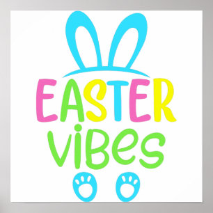 Ostervibes Pastel Poster