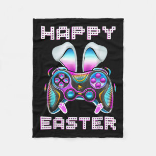 Ostervideo Game Controller Funny Gamer Boys Kinder Fleecedecke