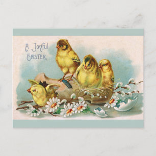 OsterVintage Niedliche Chips - Flora Postkarte