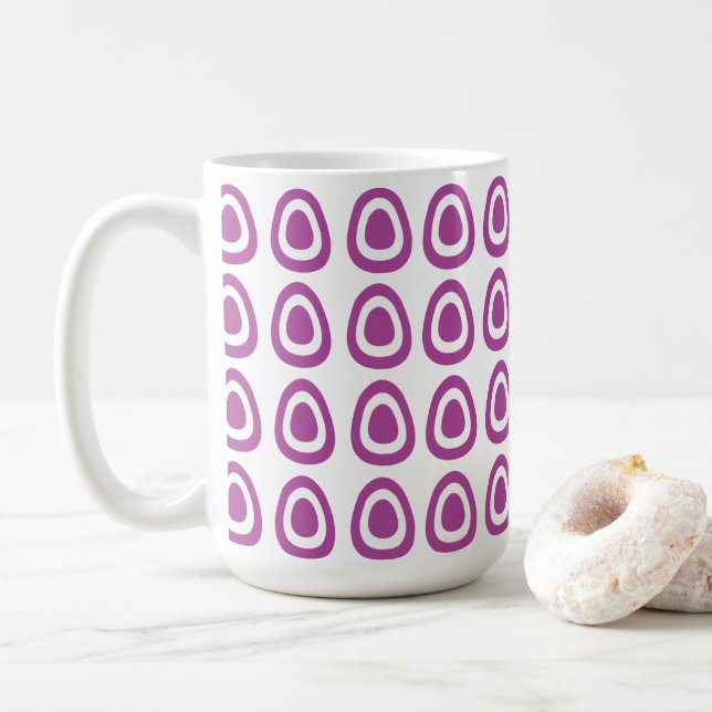 Osterviolette Ostereier Ostern Kaffeetasse (Mit Donut)