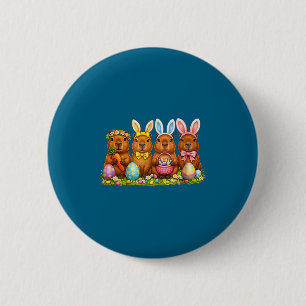 Ostervliesohrhaseeier Frühling Jesus Button