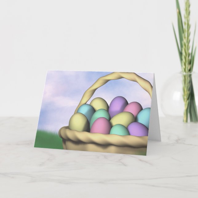 Ostervormittag Feiertagskarte (Vorderseite)