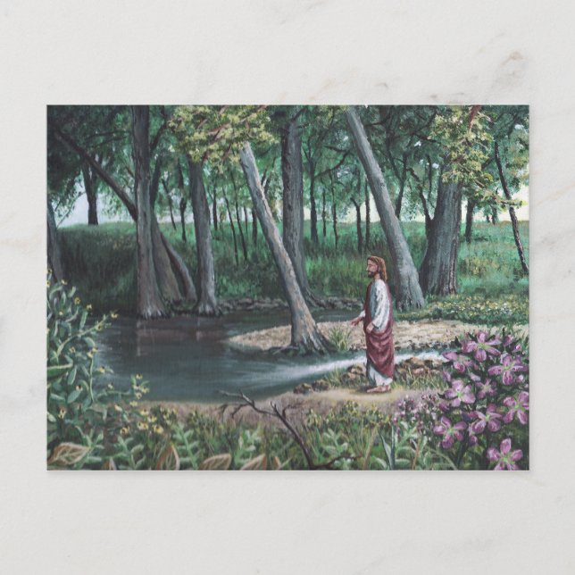 Ostervormittagskarte Feiertagspostkarte (Vorderseite)