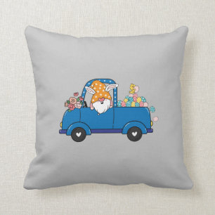 Osterwagen Frühschwanz Gnome Baby T - Shirt Kissen