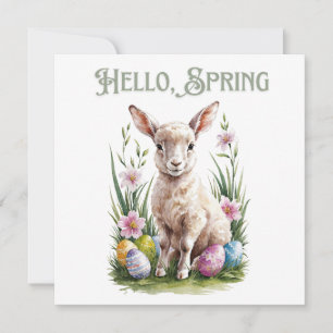 Osterwasserklumpen, Eier & Blume Einladung